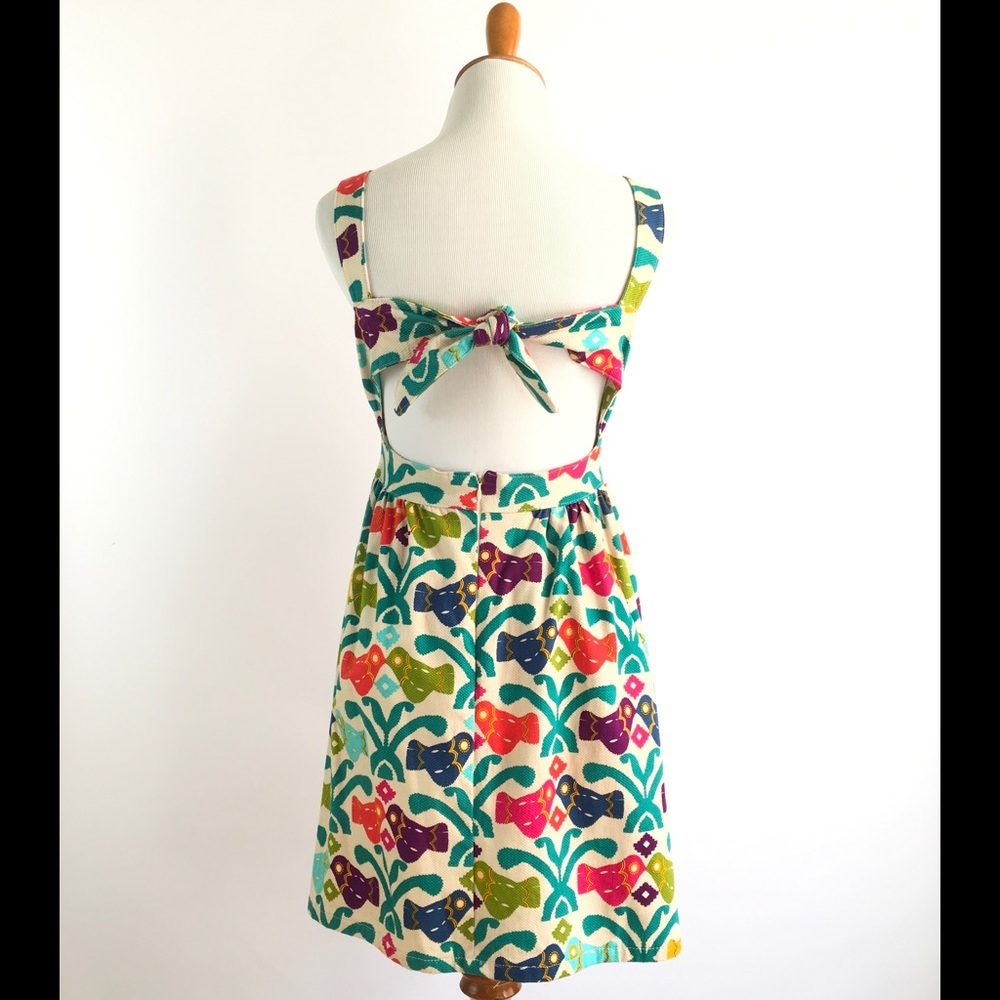 Judith march dress L pattern midi knee open bow